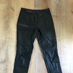 Topshop faux leather pants